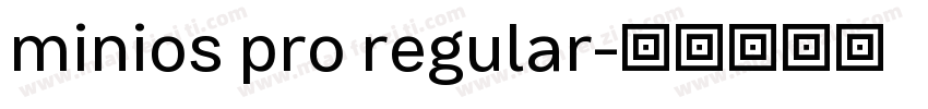 minios pro regular字体转换